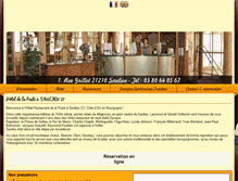 Tablet Screenshot of hotel-saulieu.com